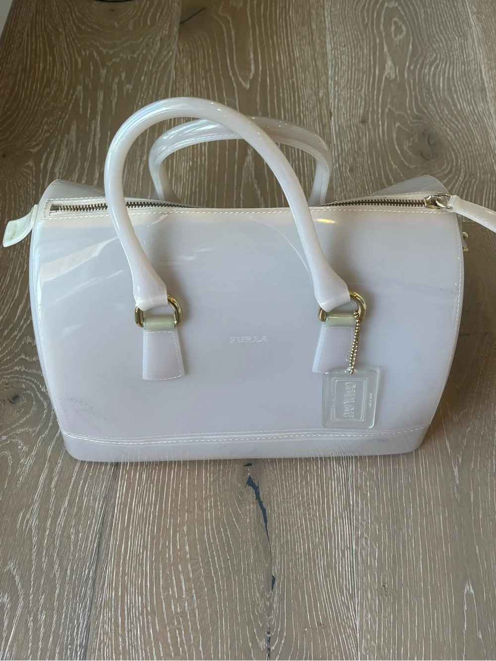Furla Rose Candy Glossy Dome Satchel - Picture 2 of 10